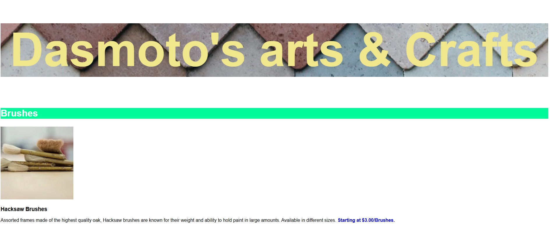 a project talkng about brushes